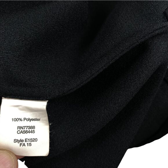 Madewell Shirt Dress Womens Medium Black Collared Button Fron Slit - Picture 6 of 16